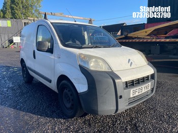 Location: Stapleford - 2009 CITROEN NEMO LX HDI 610 Panel Van REG: BF09YNB, Keys: Yes, MOT Expiry date: 24/09/2027, 1399 Diesel, 5 Speed Manual Diesel, Former Keepers: 9