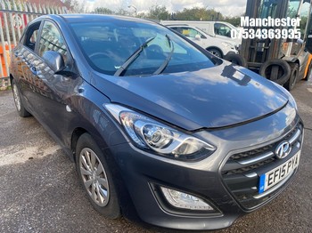 Location: Manchester - 2015 HYUNDAI I30 S BLUE DRIVE 5 Door Hatchback REG: EF15PYA, 1368 cc Petrol, 6 Speed Manual Petrol, Former Keepers: 2, Keys: No, MOT Expiry date: 29/11/2026