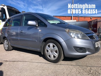 Location: Nottingham - 2010 VAUXHALL ZAFIRA ENERGY MPV REG: FN60JVX, 1796cc PETROL, 5 SPEED MANUAL PETROL, Former Keepers: 3, Keys: Yes, MOT Expiry date: 16/09/2027