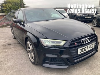 Location: Nottingham - 2018 AUDI S3 BLACK ED TFSI QUATTRO 5 Door Hatchback REG: DC67HCX, 1984 Petrol, 7 Speed S-Auto Petrol, Former Keepers: 4, Keys: Yes, MOT Expiry date: 03/11/2026