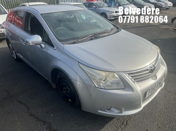 Location: BELVEDERE - 2010 TOYOTA AVENSIS TR CVT Estate REG: FD10ENC, 1798cc Petrol, Variable Speed Auto Petrol, Former Keepers: 4, Keys: No, MOT: Expiry date23.04.2027