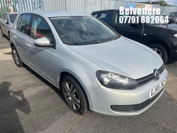 Location: BELVEDERE - 2009 VOLKSWAGEN GOLF SE TDI S-A 5 Door Hatchback REG: GJ59JWZ, 1598cc Diesel, 7 Speed S-Auto Diesel, Former Keepers: 4, Keys: No, MOT: Expiry date20.08.2026