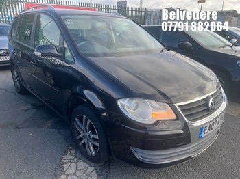 Location: BELVEDERE - 2007 VOLKSWAGEN TOURAN SE TDI 105 MPV REG: EA07AYK, 1896cc Diesel, 6 Speed Manual Diesel, Former Keepers: 7, Keys: No, MOT: Expiry date09.09.2027