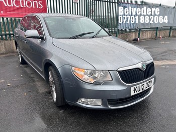 Location: Belvedere - 2012 SKODA SUPERB ELEGANCE CRTDI A 5 Door Hatchback REG: KU12DZY, Keys: No, MOT Expiry date: 08/06/2027, 1968 Diesel, 6 Speed Auto Diesel, Former Keepers: 5
