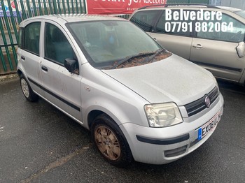 Location: Belvedere - 2008 FIAT PANDA DYNAMIC 5 Door Hatchback REG: EX08UJY, Keys: No, MOT Expiry date: 08/07/2026, 1242 Petrol, 5 Speed Manual Petrol, Former Keepers: 5