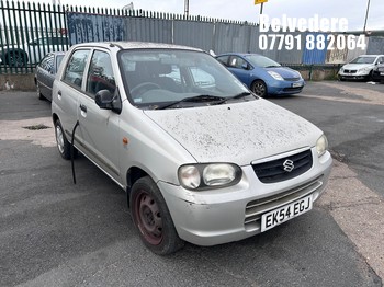 Location: Belvedere - 2004 SUZUKI ALTO GL 5 Door Hatchback REG: EK54EGJ, Keys: No, MOT Expiry date: 15/02/2027, 1061 Petrol, 5 Speed Manual Petrol, Former Keepers: 2