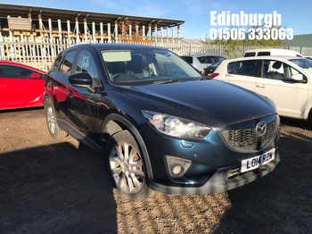 Location: Edinburgh - 2014 MAZDA CX-5 SPORT NAV D Estate REG: LO14RZN, Keys: No, MOT Expiry date: 19/11/2025, 2191 Diesel, 6 Speed Manual Diesel, Former Keepers: 6