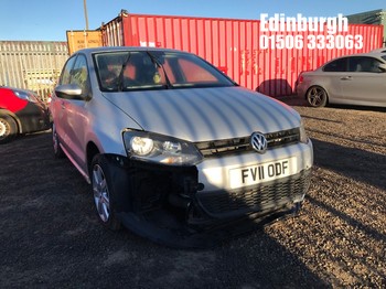 Location: Edinburgh - 2011 VOLKSWAGEN POLO SE TDI 75 5 Door Hatchback REG: FV11ODF, Keys: No, MOT Expiry date: 14/03/2026, 1199 Diesel, 5 Speed Manual Diesel, Former Keepers: 6