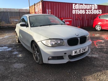 Location: Edinburgh - 2010 BMW 120D M SPORT Coupe REG: ML10ZWT, Keys: No, MOT Expiry date: 26/05/2026, 1995 Diesel, 6 Speed Manual Diesel, Former Keepers: 8