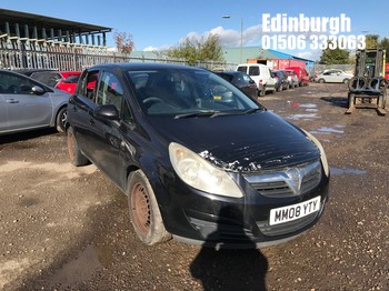 Location: Edinburgh - 2008 VAUXHALL CORSA CLUB 5 Door Hatchback REG: MM08YTY, Keys: No, MOT Expiry date: 09/03/2026, 1229 Petrol, 5 Speed Manual Petrol, Former Keepers: 7