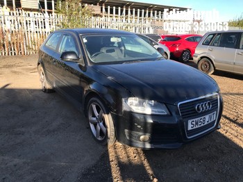 Location: Edinburgh - 2009 AUDI A3 SE TECHNIK MPI 3 Door Hatchback REG: SM58JVT, Keys: No, MOT Expiry date: 13/03/2026, 1595 Petrol, 5 Speed Manual Petrol, Former Keepers: 3