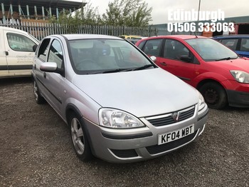 Location: Edinburgh - 2004 VAUXHALL CORSA LIFE 16V 5 Door Hatchback REG: KF04WBT, Keys: No, MOT Expiry date: 11/03/2026, 1199 Petrol, 5 Speed Manual Petrol, Former Keepers: 10