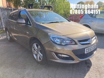 Location: Nottingham - 2013 VAUXHALL ASTRA SRI CDTI S/S Estate REG: CE63ZCV, Keys: No, MOT Expiry date: 21/02/2027, 1956 Diesel, 6 Speed Manual Diesel, Former Keepers: 12