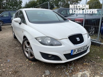 Location: Mitcham - 2010 SEAT LEON TSI SPORT 5 Door Hatchback REG: PJ60KCZ, Keys: No, MOT Expiry date: 17/08/2025, 1390 Petrol, 6 Speed Manual Petrol, Former Keepers: 9