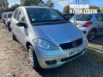 Location: Mitcham - 2008 MERCEDES A150 CLASSIC SE 5 Door Hatchback REG: GR57EAA, Keys: No, MOT Expiry date: 19/04/2027, 1498 Petrol, 5 Speed Manual Petrol, Former Keepers: 6
