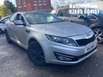 Location: Nottingham - 2013 KIA OPTIMA 2 TECH CRDI 4 Door Saloon REG: R4XWY, Keys: No, MOT Expiry date: 15/06/2026, 1685 Diesel, 6 Speed Manual Diesel, Former Keepers: 7