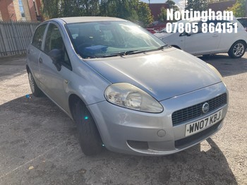 Location: Nottingham - 2007 FIAT GRANDE PUNTO ACTIVE 65 5 Door Hatchback REG: WN07KBJ, Keys: No, MOT Expiry date: 16/11/2025, 1242 Petrol, 5 Speed Manual Petrol, Former Keepers: 7