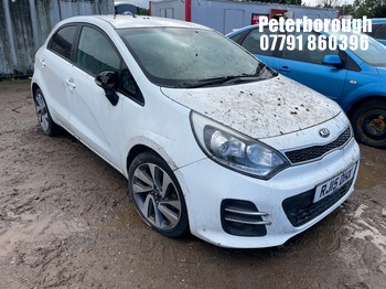 Location: Peterborough - 2015 KIA RIO 3 ISG CRDI 5 Door Hatchback REG: RJ15DHX, Keys: No, MOT Expiry date: 06/02/2025, 1396 Diesel, 6 Speed Manual Diesel, Former Keepers: 3