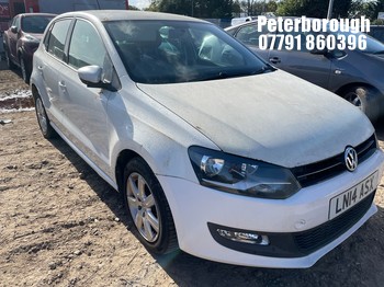 Location: Peterborough - 2014 VOLKSWAGEN POLO MATCH EDITION 5 Door Hatchback REG: LN14ASX, Keys: No, MOT Expiry date: 24/07/2026, 1198 Petrol, 5 Speed Manual Petrol, Former Keepers: 6