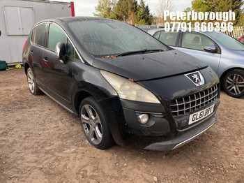 Location: Peterborough - 2012 PEUGEOT 3008 ALLURE E-HDI S-A 5 Door Hatchback REG: GL61BRV, Keys: No, MOT Expiry date: 15/04/2027, 1560 Diesel, 6 Speed Semi Auto Diesel, Former Keepers: 7