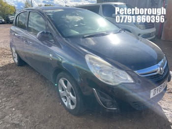 Location: Peterborough - 2012 VAUXHALL CORSA SXI AC 5 Door Hatchback REG: DY61RZB, Keys: No, MOT Expiry date: 16/02/2027, 1229 Petrol, 5 Speed Manual Petrol, Former Keepers: 8