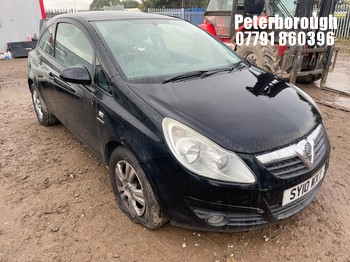 Location: Peterborough - 2010 VAUXHALL CORSA ENERGY 3 Door Hatchback REG: SY10WXT, Keys: No, MOT Expiry date: 01/04/2027, 1229 Petrol, 5 Speed Manual Petrol, Former Keepers: 8