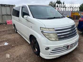 Location: Peterborough - 2004 NISSAN ELGRAND ESTATE, REG: EW04MUU, 3490, PETROL, AUTOMATIC,  FORMER KEEPERS: 2, KEYS: NO, MOT Expiry date: 21.07.2026