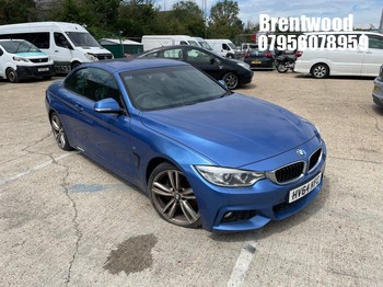 Location: Brentwood - 2014 BMW 420D M SPORT AUTO Convertible REG: HV64KFC, Keys: No, MOT Expiry date: 03.02.2026, 1995 Diesel, 8 Speed Auto Diesel, Former Keepers: 3