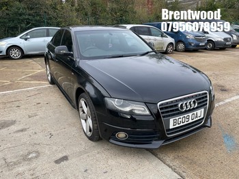 Location: Brentwood - 2009 AUDI A4 S LINE TDI 4 Door Saloon REG: BG09OAJ, Keys: No, MOT Expiry date: 14/07/2026, 1968 Diesel, 6 Speed Manual Diesel, Former Keepers: 5