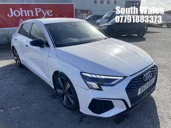 Location: South Wales - 2021 AUDI A3 S LINE 35 TFSI MHEV S- 5 Door Hatchback REG: RV21WYR, 1498cc Petrol, 7 Speed S-Auto Petrol, Former Keepers: 5, Keys: Yes, MOT Expiry date: 21/04/2026