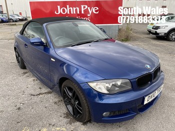 Location: South Wales - 2010 BMW 118D M SPORT Convertible REG: DV10TRX, Keys: No, MOT Expiry date: 13-04-2026, 1995 Diesel, 6 Speed Manual Diesel, Former Keepers: 7