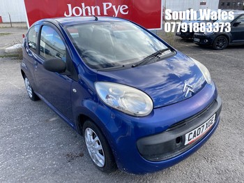 Location: South Wales - 2007 CITROEN C1 AIRPLAY PLUS 3 Door Hatchback REG: CA07XGE, Keys: No, MOT Expiry date: 26/10/2025, 998 Petrol, 5 Speed Manual Petrol, Former Keepers: 10