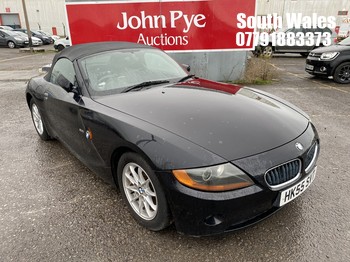 Location: South Wales - 2006 BMW Z4 SE ROADSTER Convertible REG: HK55SVT, Keys: No, MOT Expiry date: 07-12-2025, 1995 Petrol, 6 Speed Manual Petrol, Former Keepers: 7
