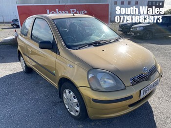 Location: South Wales - 1999 TOYOTA YARIS GLS AUTO 3 Door Hatchback REG: V646KEO, Keys: No, MOT Expiry date: 30/04/2027, 1299 Petrol, 4 Speed Auto Petrol, Former Keepers: 5