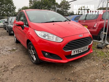 Location: Mitcham - 2012 FORD FIESTA ZETEC 3 Door Hatchback REG: YY62KXV, Keys: No, MOT Expiry date: 12/02/2027, 1242 Petrol, 5 Speed Manual Petrol, Former Keepers: 8