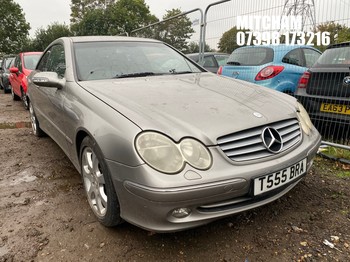 Location: Mitcham - 2005 MERCEDES CLK270 CDI ELEGANCE A Coupe REG: T555BRA, Keys: No, MOT Expiry date: 21/01/2027, 2685 Diesel, 5 Speed Auto Diesel, Former Keepers: 8