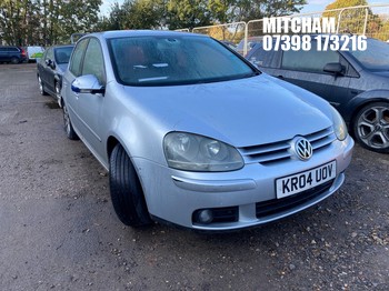 Location: Mitcham - 2004 VOLKSWAGEN GOLF GT FSI 5 Door Hatchback REG: KR04UOV, Keys: No, MOT Expiry date: 28/11/2026, 1984 Petrol, 6 Speed Manual Petrol, Former Keepers: 5