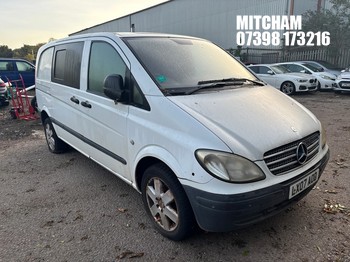 Location: Mitcham - 2007 MERCEDES VITO 120 CDI SWB A Panel Van REG: LX07AOD, Keys: No, MOT Expiry date: 23/07/2025, 2987 Diesel, 5 Speed Auto Diesel, Former Keepers: 4