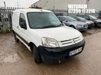 Location: Mitcham - 2007 CITROEN BERLINGO 600 HDI LX 75 Car Derived Van REG: GY57YLX, Keys: No, MOT Expiry date: 13/03/2026, 1598 Diesel, 5 Speed Manual Diesel, Former Keepers: 9