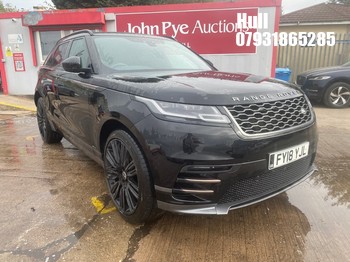 Location: Hull - 2018 LAND ROVER R ROVER VELAR R-DYN S D18 Estate REG: FY18YJL, 1999cc Diesel, 8 Speed Auto Diesel, Former Keepers: 3, Keys: Yes, MOT Expiry date: 11/08/2027