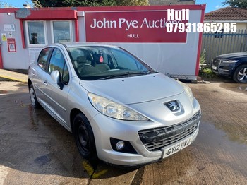 Location: Hull - 2012 PEUGEOT 207 ACTIVE HDI 5 Door Hatchback REG: GY12HWJ, Keys: No, MOT Expiry date: 18/12/2026, 1560 Diesel, 5 Speed Manual Diesel, Former Keepers: 5