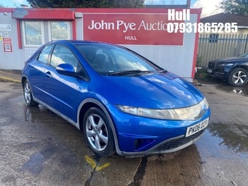 Location: Hull - 2006 HONDA CIVIC SE I-VTEC 5 Door Hatchback REG: PK06OZR, Keys: No, MOT Expiry date: 02/02/2026, 1799 Petrol, 6 Speed Manual Petrol, Former Keepers: 4