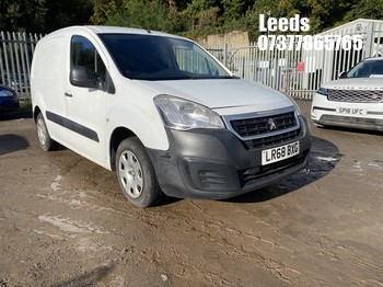 Location: Leeds - 2018 PEUGEOT PARTNER S L1 BLUE HDI Panel Van REG: LR68BXG, Keys: No, MOT Expiry date: 23-07-2027, 1560 Diesel, 5 Speed Manual Diesel, Former Keepers: 3