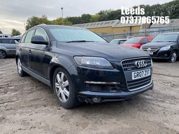 Location: Leeds - 2007 AUDI Q7 SE QUATTRO TDI Estate REG: GR07ZVT, Keys: No, MOT Expiry date: 07-05-2027, 2967 Diesel, 6 Speed Auto Diesel, Former Keepers: 4