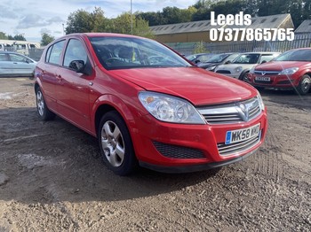 Location: Leeds - 2008 VAUXHALL ASTRA BREEZE 5 Door Hatchback REG: WK58WMD, Keys: No, MOT Expiry date: 24-05-2026, 1598 Petrol, 5 Speed Manual Petrol, Former Keepers: 5