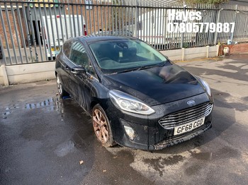 Location: Hayes - 2018 FORD FIESTA TITANIUM TURBO 3 Door Hatchback REG: GF68CGO, Keys: Yes, MOT Expiry date: 27/11/2026, 998 Petrol, 6 Speed Manual Petrol, Former Keepers: 3