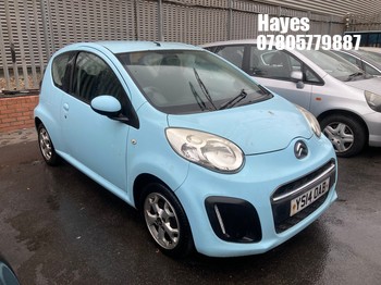 Location: Hayes - 2014 CITROEN C1 EDITION 3 Door Hatchback REG: YS14OAB, Keys: No, MOT Expiry date: 17/06/2026, 998 Petrol, 5 Speed Manual Petrol, Former Keepers: 2