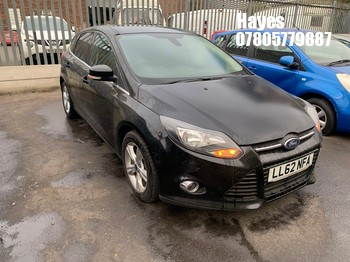 Location: Hayes - 2013 FORD FOCUS ZETEC TURBO 5 Door Hatchback REG: LL62NFA, Keys: No, MOT Expiry date: 02/09/2026, 998 Petrol, 5 Speed Manual Petrol, Former Keepers: 7