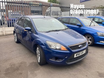 Location: Hayes - 2010 FORD FOCUS ZETEC 100 5 Door Hatchback REG: WN10BFJ, Keys: No, MOT Expiry date: 02/02/2027, 1596 Petrol, 5 Speed Manual Petrol, Former Keepers: 9