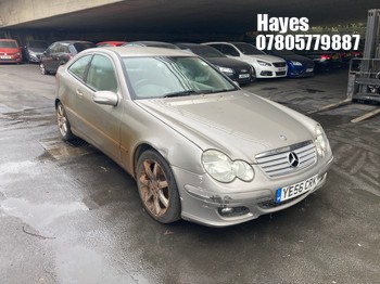 Location: Hayes - 2006 MERCEDES C160 SE AUTO Coupe REG: YE56CRK, Keys: No, MOT Expiry date: 21/04/2026, 1796 Petrol, 5 Speed Auto Petrol, Former Keepers: 8
